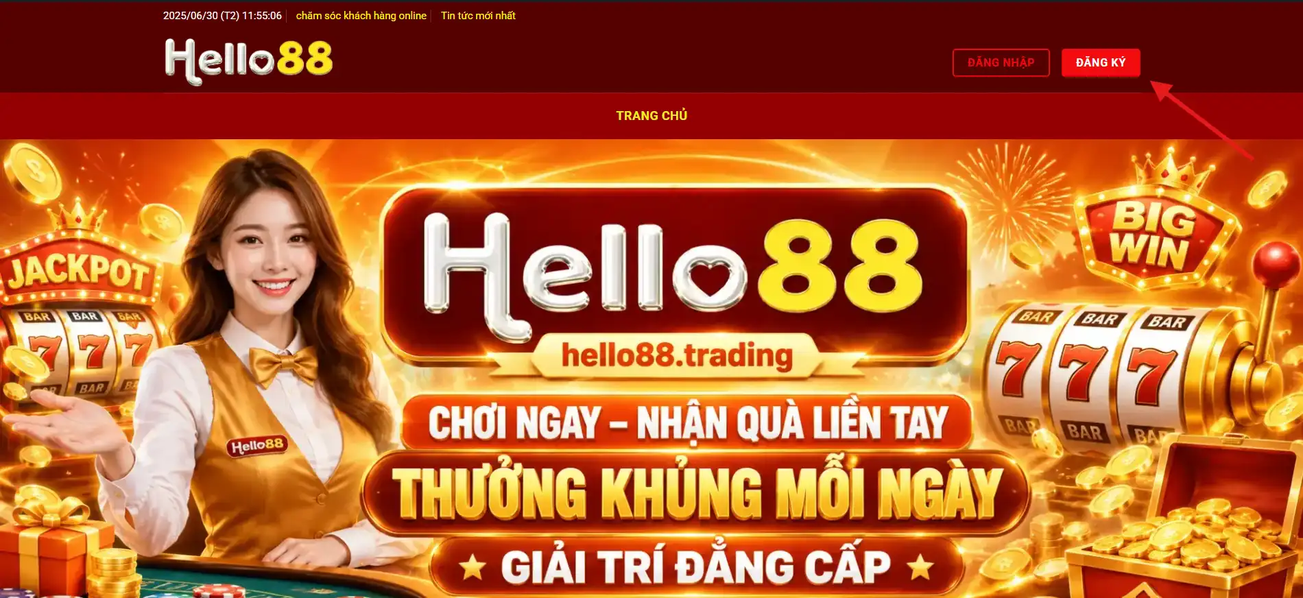 Truy cập đúng link đăng ký Hello88 để tránh lừa đảo